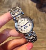 Longines PrimaLuna Quartz White Dial Ladies Watch - New Replica